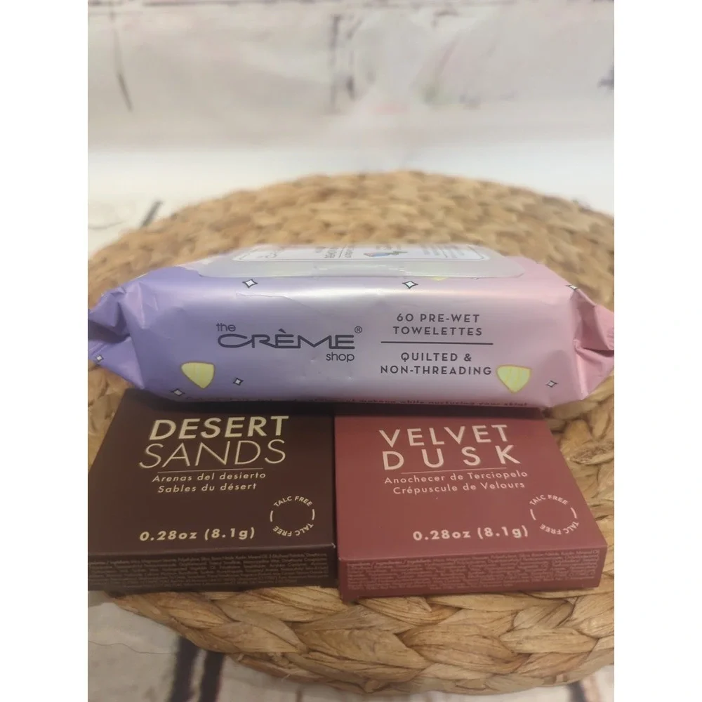 Oasis Collection Eyeshadow Palettes Lot Of 2 PLUS Creme Shop Makeup Removal...